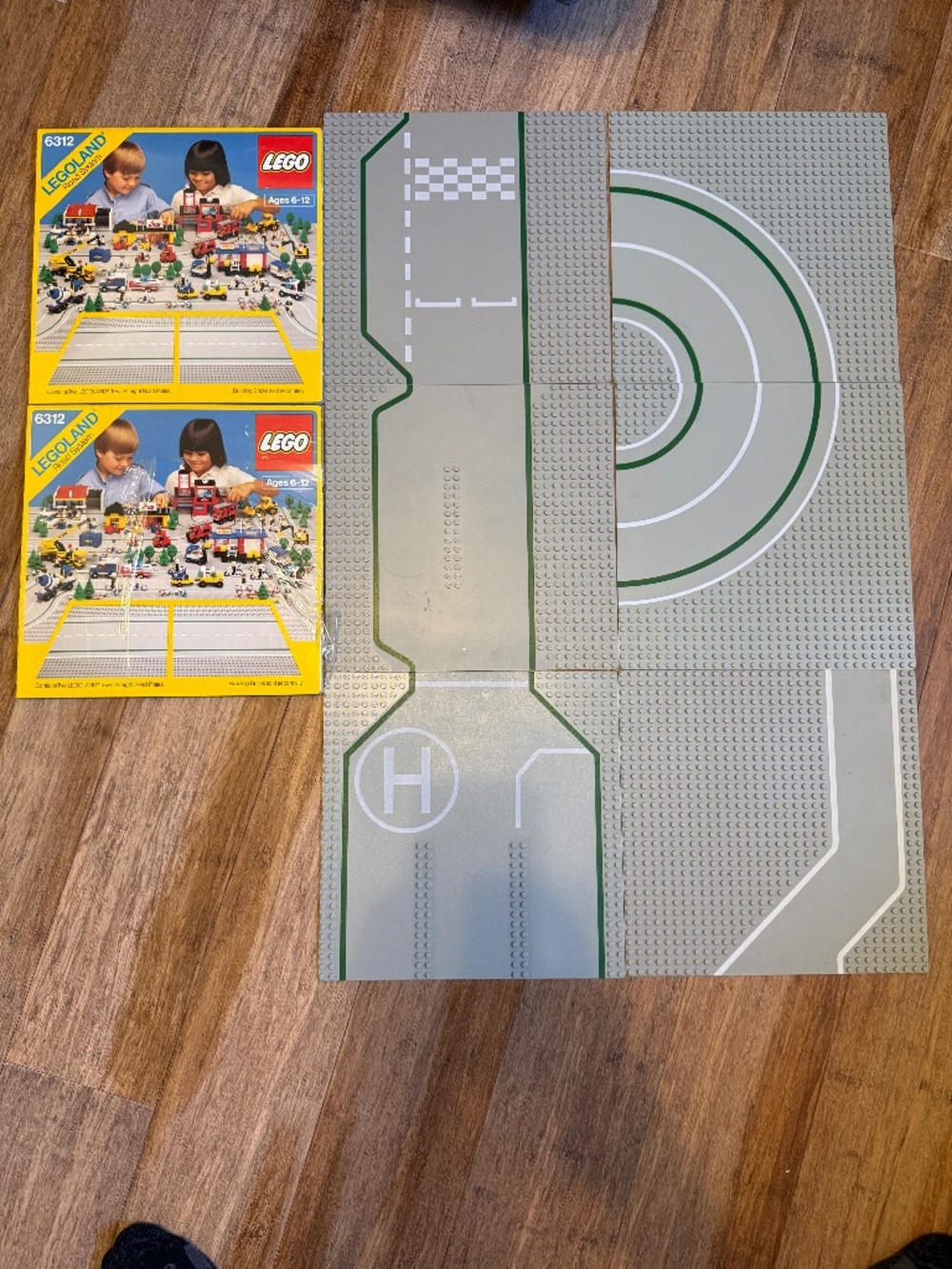 1980s Legoland Road System- set of 10